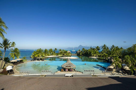 Hotel met zwembad op Tahiti