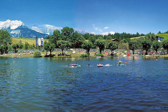 Camping Oostenrijk met zwemmeer 