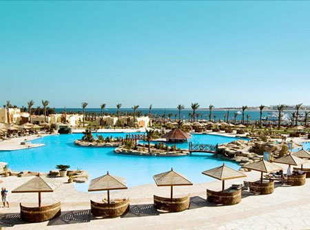 resort Egypte met groot zwembad