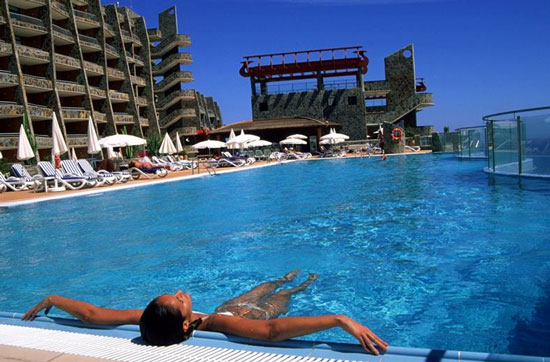 Hotel met overloop zwembad Gran Canaria