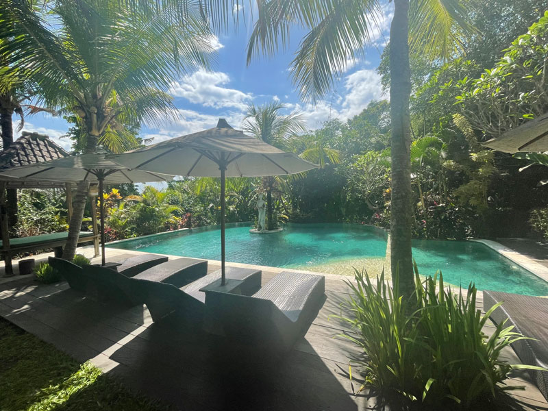Verblijf in een prachtig hotel in Ubud met infinity pool op Bali